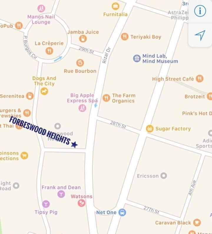 تاغويغ Spacious 1 Bedroom Unit Forbeswood Heights المظهر الخارجي الصورة